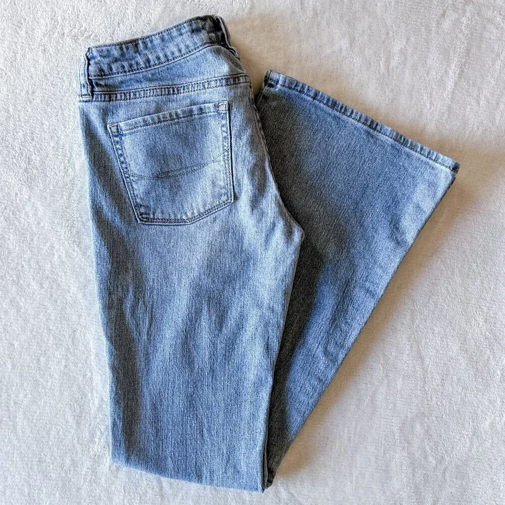 Women's B by Bullhead Pac Sun Jeans | Skinny Flare | Light Wash | Size 7 - Picture 5 of 14
